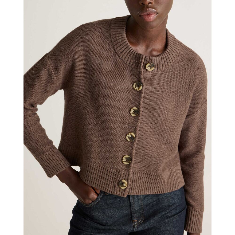 Quince Brown Cardigan Sweater